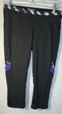 Leggings Ideology Para Mujer Talla Mediana Velocidad Correr Recortados Capri Negros NUEVO Foto 1 de 4