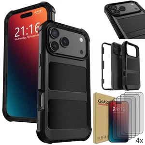 For Apple iPhone 17 Air/Pro/Pro Max Heavy Duty Hard Case Cover Screen Protector - Picture 1 of 17