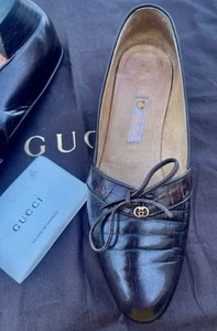 Gucci Women's shoes size 5.5 C Brown Made In Italy - Picture 1 of 8