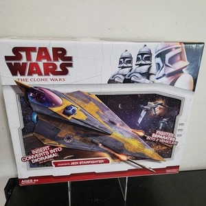 Star Wars Clone Wars 2009 Anakin's Jedi Starfighter Action Figure Vehicle - Picture 1 of 7