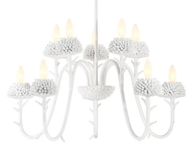 Minka Lavery 5907 North Fork 5 luces 30" W estilo vela cónica - blanca Foto 1 de 3