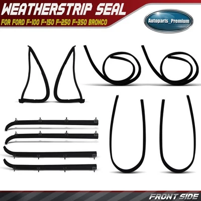 10x Sello de resistencia lateral de puerta delantera para Ford F-100 F-150 F-250 F-350 Bronco Foto 1 de 4
