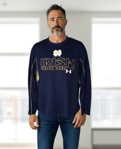 Notre Dame Under Armour Heat Gear Large Pullover Long Sleeve - Picture 1 of 6