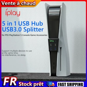 USB Hub 5 in 1 USB3.0 Splitter Expander Adapter 5 Port for PS5 Game Console - Photo 1/12