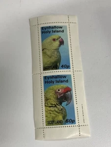 Reino Unido local Eynhallow Island mnh como nuevo nunca bisagras par de loros - Imagen 1 de 1