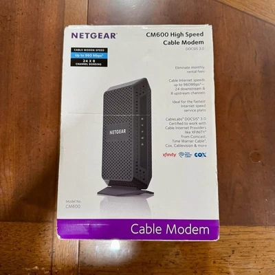 NETGEAR CM600 High Speed Cable Modem – DOCSIS 3.0 - Image 1 of 4