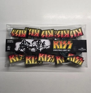 KISS Logo Christmas Light Set Indoor Outdoor Kurt S. Adler Santa’s World New! - Picture 1 of 2