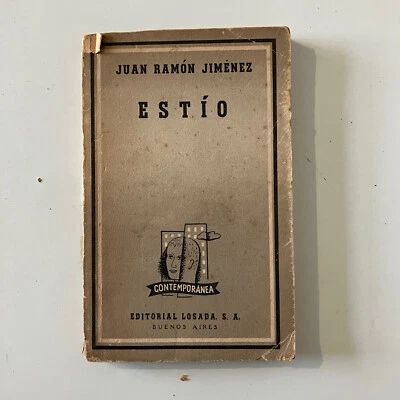 Juan Ramon Jimenez Book Estio 1915 First Edition Spanish Poetry Poet Antique PB - Image 1 of 4