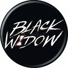Black Widow Movie Text Symbol Button Black