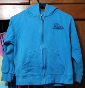 Monterey Bay Aquarium California Hoodie Vintage Full Zip Blue Youth Medium YM - Picture 1 of 9