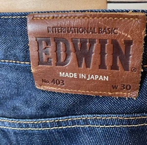 EDWIN 403 JEANS Made in Japan Mens International Basic Denim Straight SIZE W30 - Picture 1 of 12