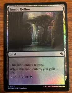 2024 MTG Foundation Foil #0263 Jungle Hollow Used Free Shipping - Picture 1 of 2
