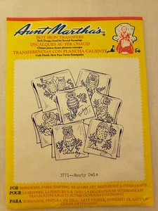 Aunt Martha's Hot Iron Transfers #3771 Hooty Owls Sealed - Picture 1 of 3