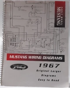 Mustang Wiring Diagrams 1967. Early Mustang Model. Original Larger Diagrams 4658 - Picture 1 of 1