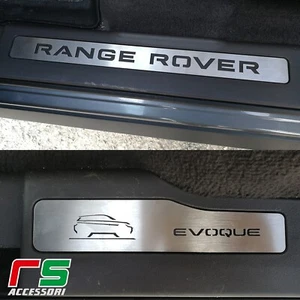 soglia porta battitacco batticalcagno Range Rover Evoque in acciaio inox T1 - Zdjęcie 1 z 2
