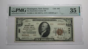 $10 1929 Flemington New Jersey NJ National Currency Bank Note Bill Ch. #892 VF35 - Picture 1 of 4