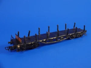 Märklin H0 - 4516 - Plattformdrehgestellwagen mit Rungen - achträdrig / sehr guter Zustand - Bild 1 von 3
