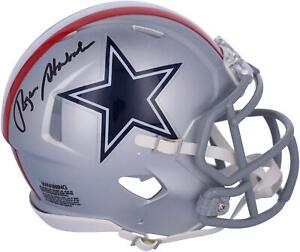 Signed Roger Staubach Cowboys Mini Helmet
