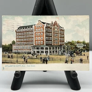 NJ ATLANTIC CITY Boardwalk Hotel Strand Street View Pasear TUCK POSTAL 1089 - Imagen 1 de 10