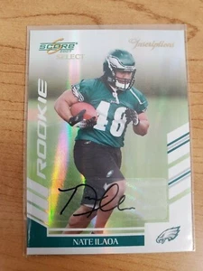 2007 Select Inscriptions #407 Nate Ilaoa /100 - Picture 1 of 2