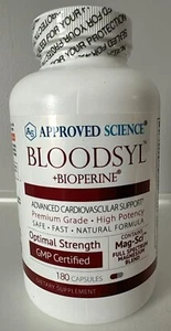 Approved Science Bloodsyl Cardiovascular Support Mag-Sci 180 Capsules EXP 01/27 - Picture 1 of 3