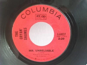 The Cryan' Shames,Col. 44037,"Mr. Unreliable",US,7"45,1967 garage rock, Mint - Imagen 1 de 2
