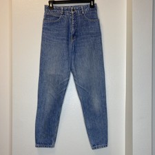 Vtg 90's Guess Georges Marciano Mom Jeans High Waist Denim Ankle Zip Size 28
