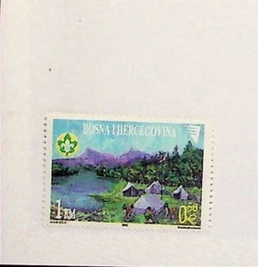 BOSNIA (BOSNIAK ADM) Sc 408 NH ISSUE OF 2002 - SCOUTS - (DF25) - Picture 1 of 1