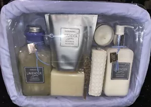 Avon Lavender Spa Pamper Basket - 6 Products for Relaxing Body Bath Self-Care π - Picture 1 of 9