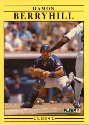 1991 Fleer MLB Damon Berryhill #414 - Image 1 of 2
