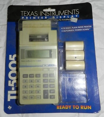New in package Texas Instruments TI-5005 Pocket Size Printer Calculator - Image 1 of 4