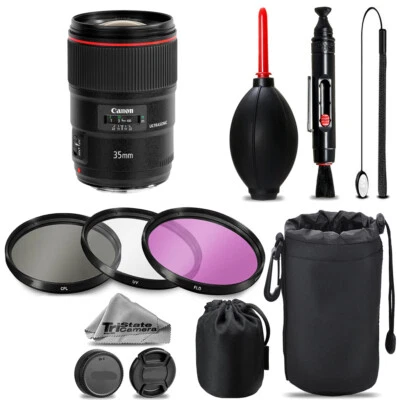 Canon EF 35mm f/1.4L II USM Lens + 8-Piece Cleaning Kit - Изображение 1 из 4