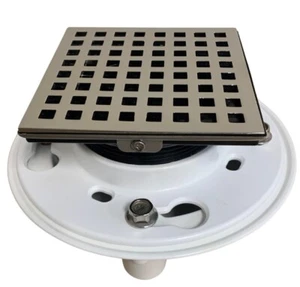 Rohl SDPVC2/3-3143PN 3" PVC Shower Drain Body Kit w/ Matrix Cover Polished Nick. - Picture 1 of 7