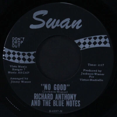 RICHARD ANTHONY & BLUE NOTES: no good / the boston monkey SWAN 7" Single 45 RPM - Image 1 of 2