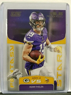 Adam Thielen 2019 Score Football Fantasy Stars Insert Minnesota Vikings - Image 1 of 2