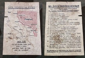 1942 Wehrmacht Flugblatt Stalingrad WW2 Leaflet Ostfront Wolga Feind Russen 140 - Bild 1 von 9