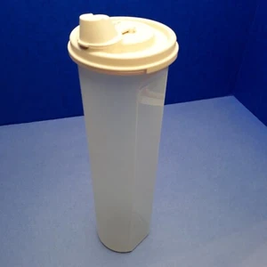 Tupperware Modular Mates Round 5 1661 Pale Pink Spout Lid 1898B Sealed Wet Dry - Picture 1 of 6