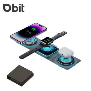 3-in-1 Foldable MagSafe Wireless Charging Station for Iphone Iwatch Airpods - Picture 1 of 5