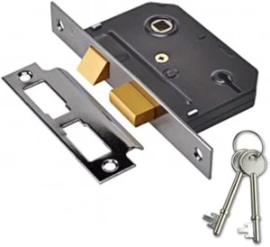 Yale YES-5LDL-CH-64 Essentials 5 Lever Mortice Deadlock, 2.5 Inch/64 mm, Chrome - Picture 1 of 3