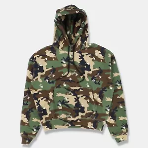 Off-White tarnfarben All Over Logo Hoodie | Größe XXS übergroße Passform - Bild 1 von 8