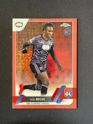 Vicki Becho 2022-23 Topps Chrome UWCL Rose Gold Mojo Refractor /125 RC #98 - Image 1 of 2