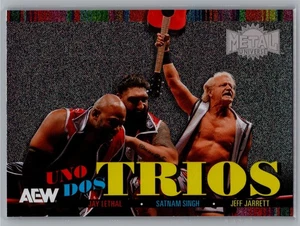 2025 AEW Metal Universe Trios UDT-28 Jay Lethal Jeff Jarrett & Satnam Singh - Imagen 1 de 2