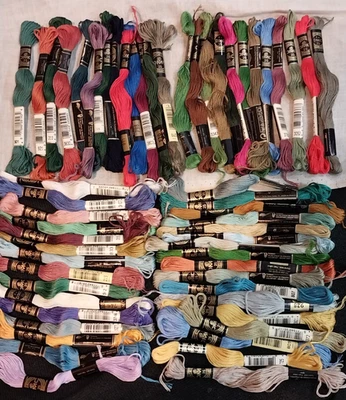 Lot(56) of DMC  #25 6 strand cotton floss needlepoint/cross-stitch - Image 1 of 2