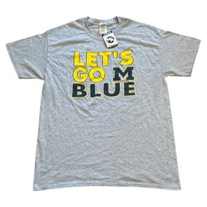 Neu Michigan Wolverines grau Campus Farben kurzärmliges T-Shirt Herren Large - Bild 1 von 7