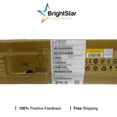 New Sealed Juniper EX4300-24T EX4300, 24-port 10/100/1000BaseT Switch - Image 1 of 3