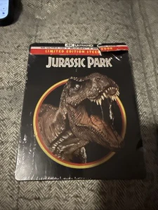 Jurassic Park 4K Blu-Ray Digital Steelbook UPC 191329253434 - Picture 1 of 3