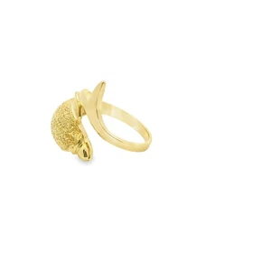 Anello delfino in oro giallo 14 kt 6,75 US 4,63 g. - Foto 1 di 5