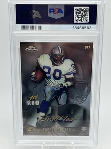 🔥REFRACTOR🔥1997 Topps Chrome 1st Rd Draft Year #DR7 Sanders/Aikman HOF - Picture 1 of 2