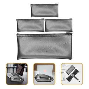 Bolsa de micrófono de 4 piezas bolsas inalámbricas almacenamiento a prueba de polvo viaje para micrófonos - Imagen 1 de 12