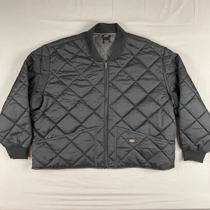 Dickies Quilted Bomber Jacket Black 5XL Oversized Workwear Utility Gorpcore - Picture 1 of 8